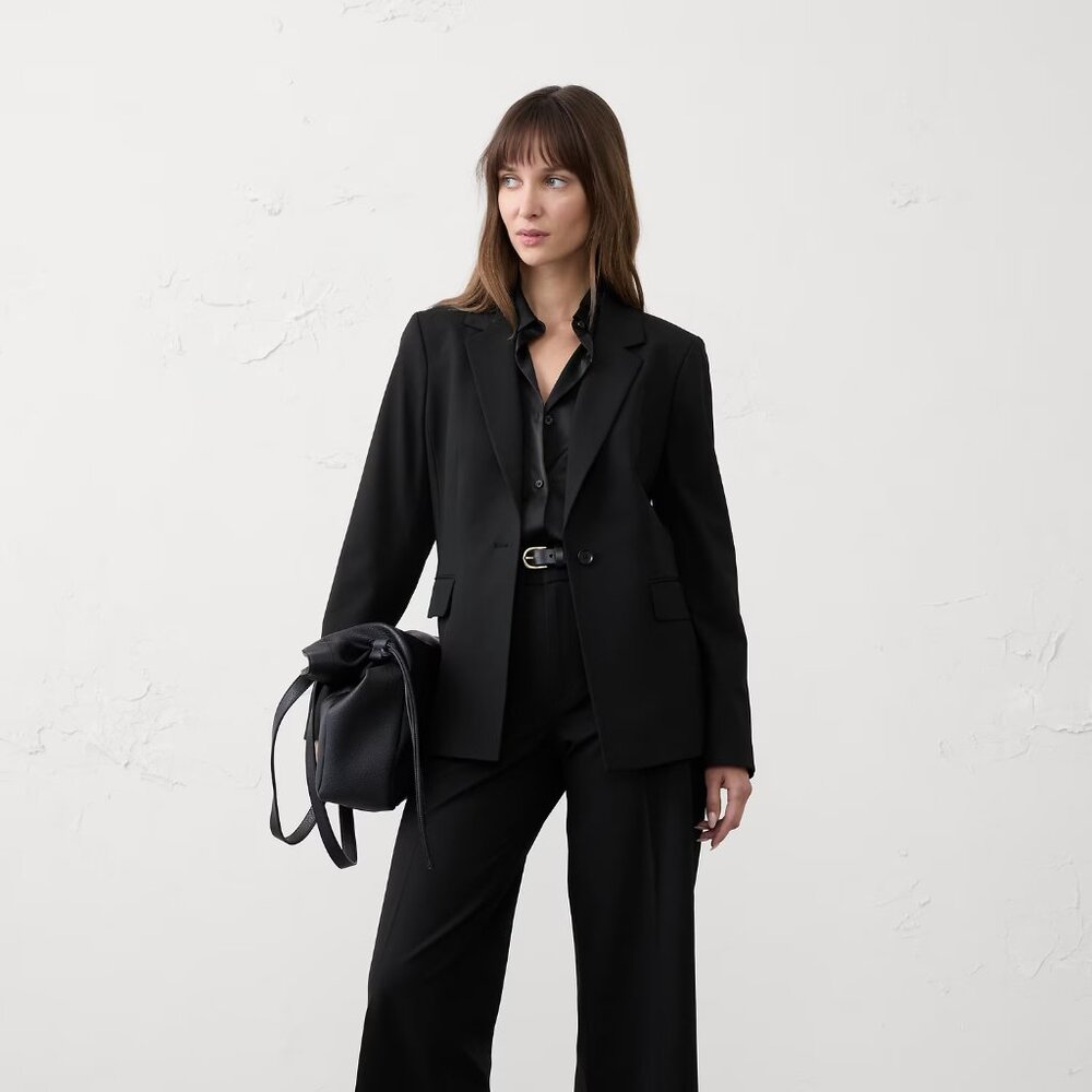 NEW Banana Republic Factory sz 4 Sculpted Stretch Blazer